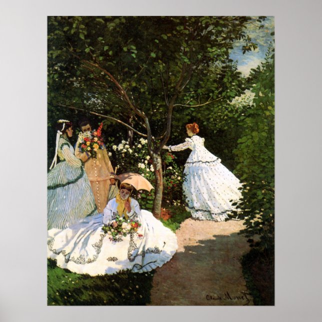 Poster Monet Women in the Garden (Devant)