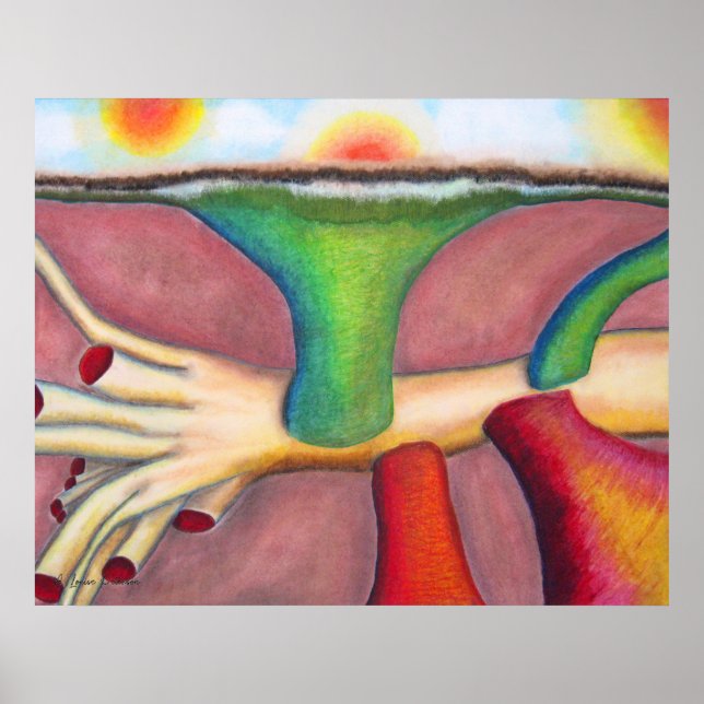 Poster "Monisme" Pastel & Huile par A. Louise Peterson (Devant)