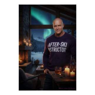 Poster Moniteur d'après-ski