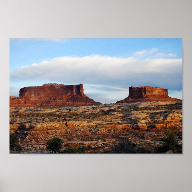 Poster Moniteur et Merrimac Mesas, Utah (Devant)