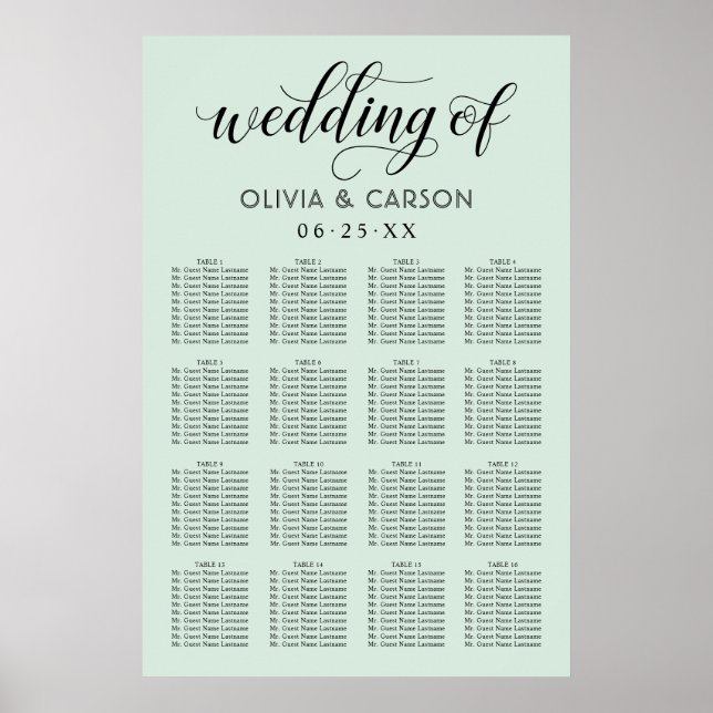 Poster Monnaie moderne et Mariage de script noir (Devant)