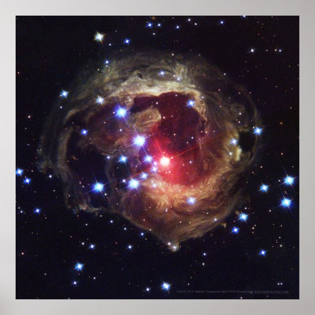 Poster Monocerotis Supergiant Star V838 12x12 (12x12) (Devant)
