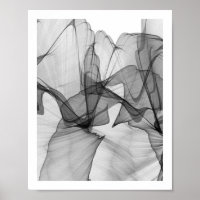 Poster Monochrome Abstrait | 8x10