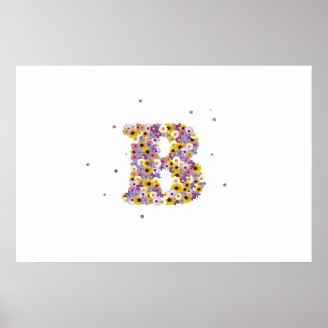 Poster monogramme "B" (Devant)