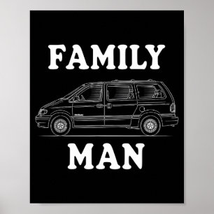 Poster Monospace Humour pour la vie de papa fier C