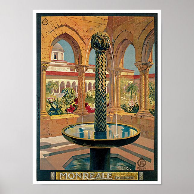Poster Monreal ~ Palerme (Devant)