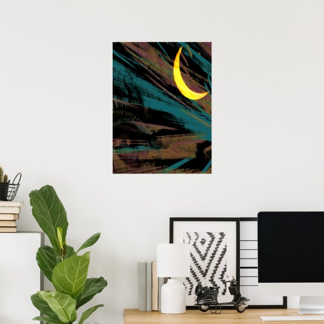 Poster Monscape le ciel de la nuit (Bureau à domicile)