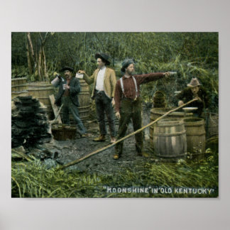 Poster Monshine Toujours dans le vieux Kentucky 1908 Vint