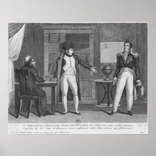 Poster Monsieur Hudson Lowe venant dans l'étude du