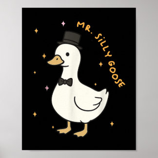 Poster Monsieur Silly Goose Marié À Être Mariage Mariée M