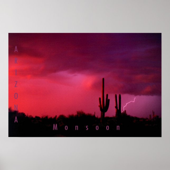 Poster Monsoon, Arizona (Devant)