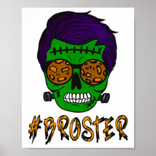 Poster Monster Crâne Broster Frère Halloween Correspondan