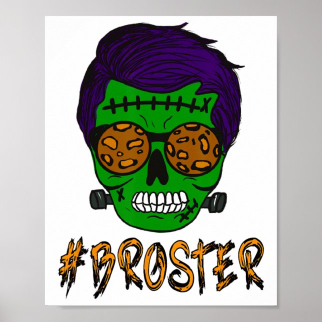 Poster Monster Crâne Broster Frère Halloween Correspondan (Devant)