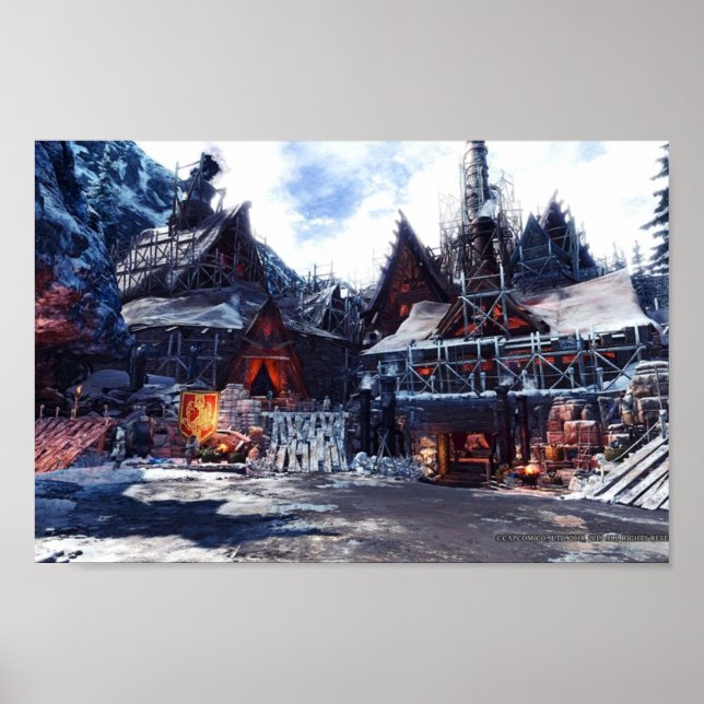 Poster Monster Hunter Établissement Mondial (Devant)