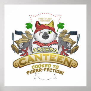 Poster Monster Hunter Palico Cat Meowscular Chef