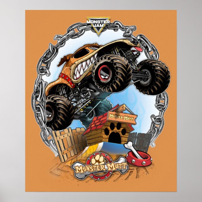 Poster Monster Jam Monster Mutt (Devant)