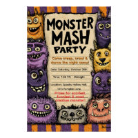"Monster Mash Party" avec de mignons monstres