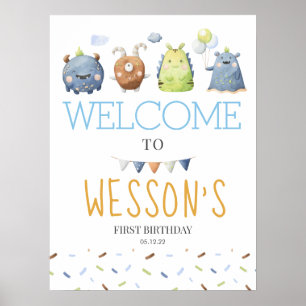 Poster Monster Poster, Monster signe de bienvenue