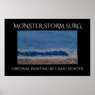 Poster Monster storm surf