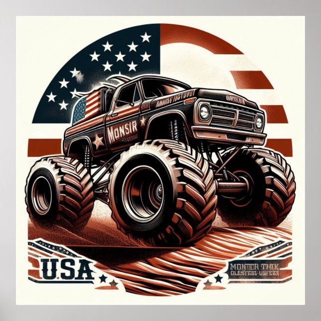POSTER MONSTER TRUCK (Devant)