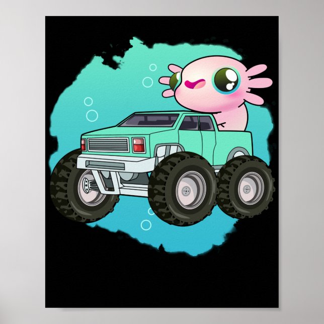 Poster Monster Truck Axolotl (Devant)