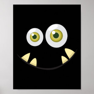 Poster Monster Visage Halloween Costume Idée d'effroi mig