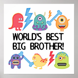 Poster Monsters World's Best Big Brother