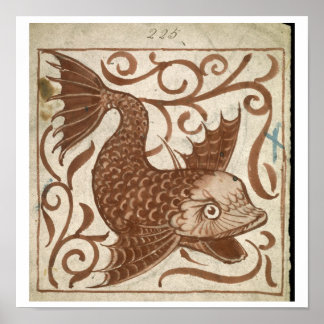 Poster Monstre de mer (avec papier)