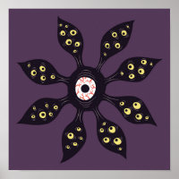 Monstre Evil Eye Déplaisant étrange art gothique