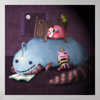 Poster Monstre Sous Le Lit