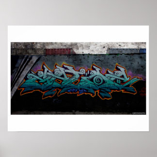 Poster Monstre vert