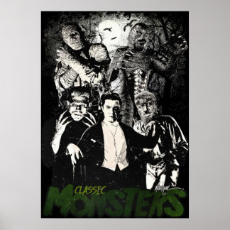 POSTER MONSTRES CLASSIQUES