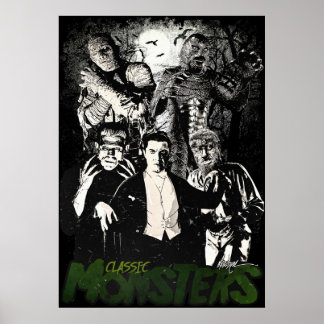 POSTER MONSTRES CLASSIQUES