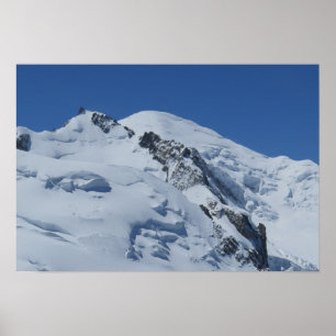 Poster Mont Blanc, Alpes françaises