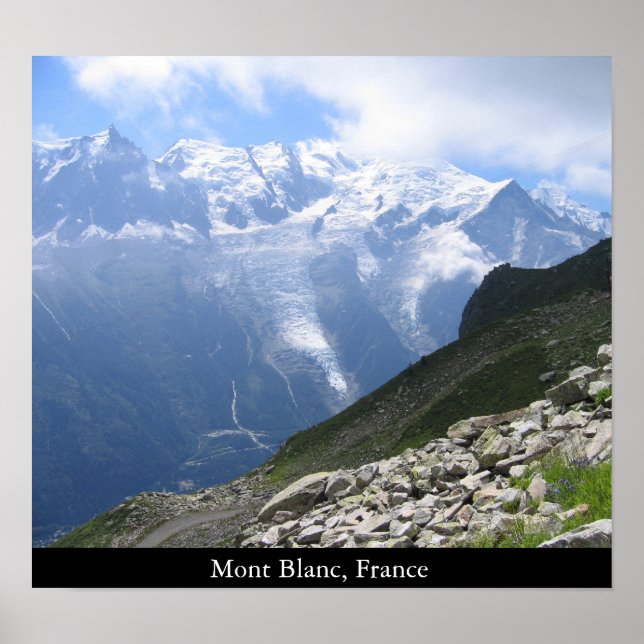 Poster Mont Blanc, France (Devant)