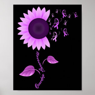 Poster Mont de sensibilisation à la surdose de papillon d
