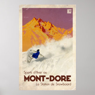Poster Mont Dore - Effet Vintage