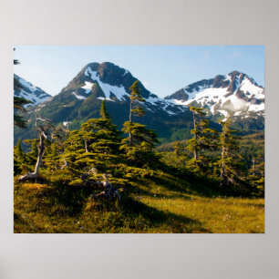 Poster Mont Eccles près de Cordova, Alaska