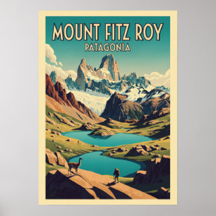 Poster Mont Fitz Roy Patagonie V09