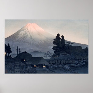 Poster Mont Fuji depuis Mizukubo (1932) - Takahashi