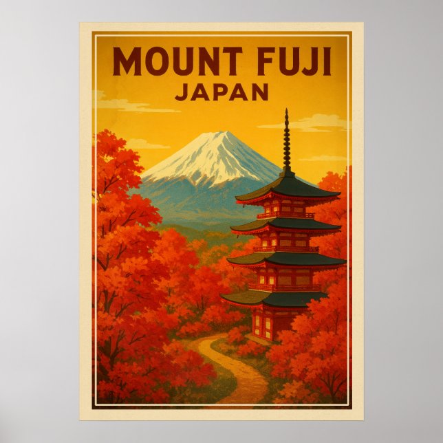 Poster Mont Fuji Japon V02 (Devant)