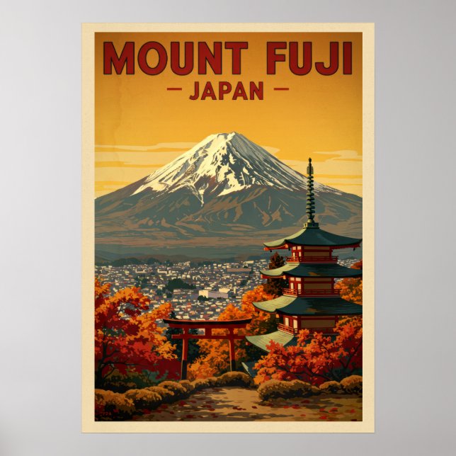 Poster Mont Fuji Japon V06 (Devant)