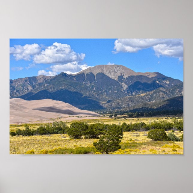 Poster Mont Herard, Parc national des dunes de sable, CO (Devant)