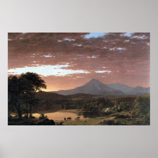 Poster Mont Ktaadn (Katahdin) par église Frederic Edwin (Devant)