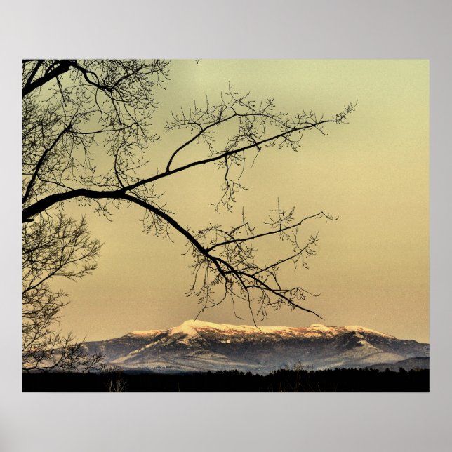 Poster Mont Mansfield, Vermont (Devant)