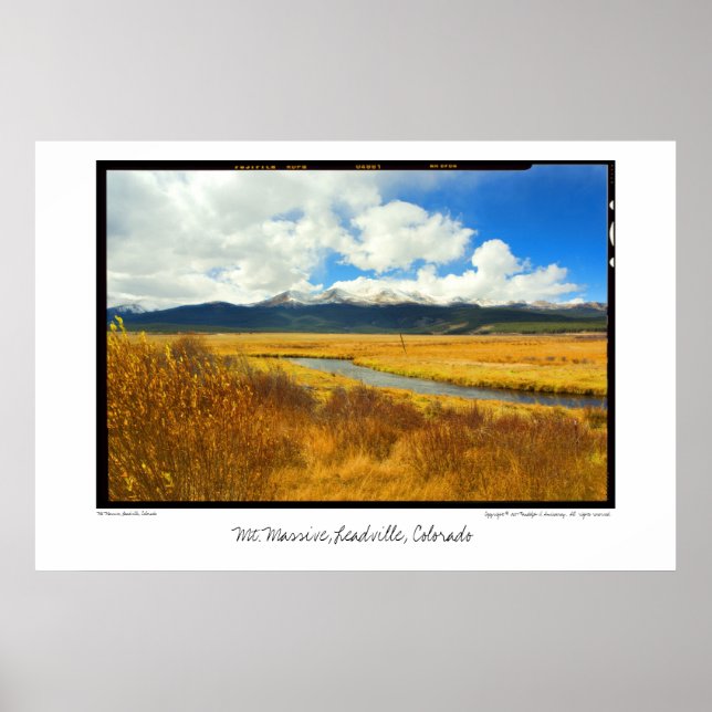 Poster Mont Massive, Leadville, Colorado (Devant)