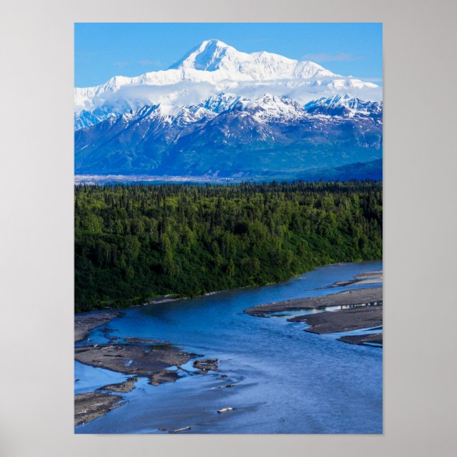 Poster Mont McKinley Alaska (Devant)