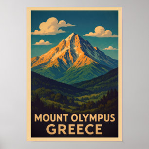 Poster Mont Olympus Grèce V01