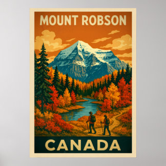 Poster Mont Robson Canada V04