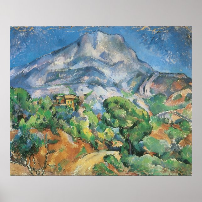 Poster Mont Sainte Victoire au-dessus de Tholonet, Paul C (Devant)